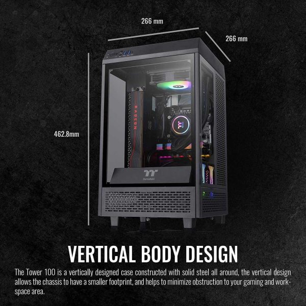 Thermaltake Tower 100 Black Edition Mini Tower Black