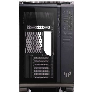 ASUS TUF Gaming GT502 Black ATX Mid-Tower Computer Case with Front Panel RGB Button, USB 3.2 Type-C and 2x USB 3.0 Ports, 2- way Graphic Card Mounting Orientation Compatible, 360mm and 280mm Radiator