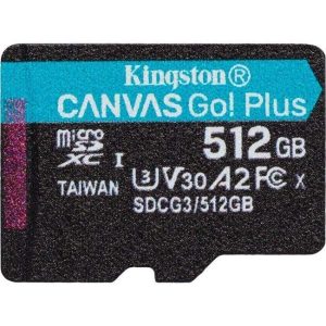 Kingston SDCG3 Canvas Go Plus 256GB SD Memory Card (SDCG3/256GBSP) - 512GB