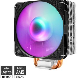 PANO-MOUNTS CPU Cooler Stock Air Cooling Fan with 120mm ARGB 4Pin PC PWM Fans 6 Heat Pipes TDP 210W for Intel LGA 1700 LGA 1200 LGA 1155 LGA 1151 AMD AM5/AM4 - 4 Heat Pipes