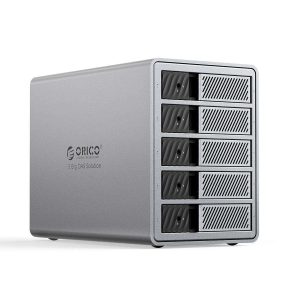 ORICO 4 Bay Hard Drive Enclosure Support 8 RAID Modes USB 3.0 External Hard Drive Docking Station for 3.5inch SATA SSD HDD,up to 88TB,Alluminum DAS PRO Expansion Backup - 5 Bay DAS Pro 9858U3