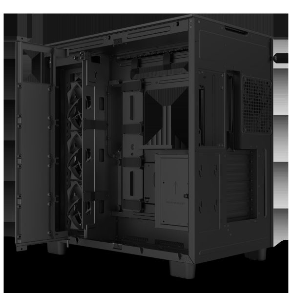 NZXT H9 Flow - All Black - CM-H91FB-01 - Dual-Chamber Mid-Tower Airflow Case