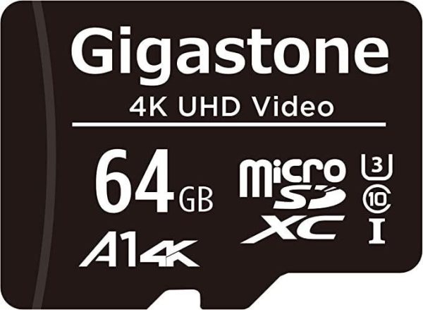[Gigastone] Micro SD Card 32GB 5-Pack, Camera Plus, MicroSDHC Memory Card for Video Camera, Wyze Cam, Security Camera, Roku, Full HD Video Recording, UHS-I U1 A1 Class 10, up to 90MB/s, with Adapter - 64GB,Full HD Video,1-Pack