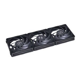 LIAN LI UNI Fan P28 120 White  3x 12cm Fan Pack with a Fan Speed Controller -- UF-P28120-3W - Black,3 Pack with Controller