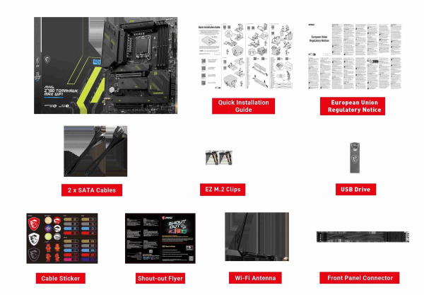 MSI MAG Z790 TOMAHAWK MAX WIFI LGA 1700(14th,13th,12th Gen) DDR5 ATX 8x SATA 6G  4x M.2  Wi-Fi 7  Bluetooth 2.5Gbps LAN Motherboard