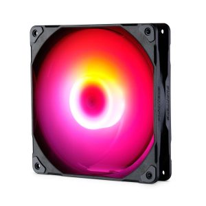 Phanteks M25-140 D-RGB fan, High-Airflow radiator performance, PWM control up to 1800RPM, ARGB/DRGB lighting, Daisy-Chain cable, Black