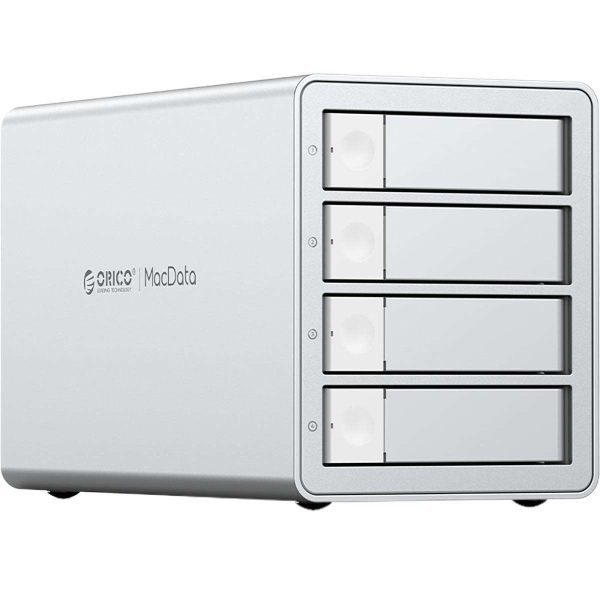 ORICO 5 Bay Hard Drive Enclosure Full Aluminum Type-C USB 3.1 Gen2 (10Gbp/s)  2.5/3.5 inch HDD SSD for Enterprise Class Data Storage, Support Daisy Chain 3559C3 - Silver,5 Bay,5 Bay DAS Raid USB 3.0 (9958RU3)