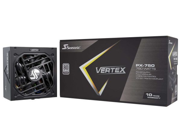 Seasonic VERTEX GX-1000, 1000W 80+ Gold,  ATX 3.0 / PCIe 5.0 Compliant, Full Modular, Fan Control in Fanless, Silent, and Cooling Mode, 12 Years Warranty - ATX 3.0 Platinum (750W)