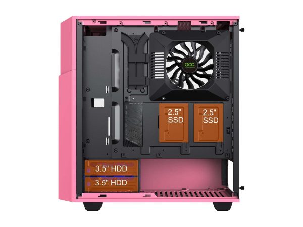 GAMEMAX ATX Mid Tower White / Pink