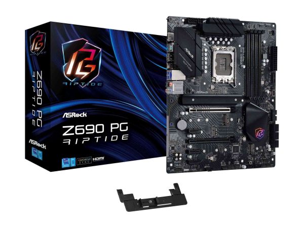 ASRock Z690 Pro RS LGA 1700 (14th,13th,12th Gen) Intel Z690 SATA 6Gb/s DDR4 ATX Intel Motherboard - Z690 PG RIPTIDE