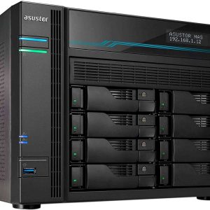Asustor AS6706T Lockerstor 6 Gen2,4Bay NAS,Quad-Core 2.0GHz CPU,Dual 2.5GbE Ports,8GB DDR4,Four M.2 SSD Slots (Diskless) - 8-Bay,Intel Atom,8GB DDR4,2 x DDR4 SODIMM,AS6508T