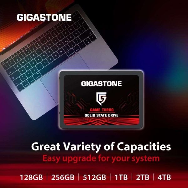 Gigastone 1TB 2.5" Internal SSD, 3D NAND Solid State Drive, SATA III 6Gb/s 2.5 inch 7mm (0.28), Read up to 560MB/s
