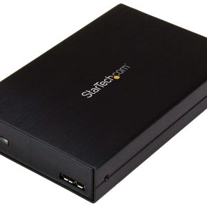 Drive Enclosure for 2.5" SATA SSDs/HDDs - USB 3.1 (10Gbps) - USB-A, USB-C
