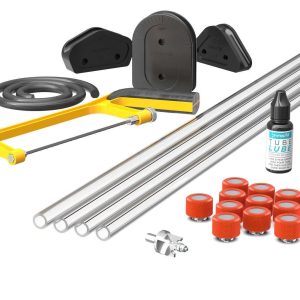 PrimoChill (Complete Kit) 4x 14mm Acrylic/PMMA Tubes, 12x Metrix SX Fitting, Bending Jig/Kit, Cutter and Finishing Bit - UV Orange