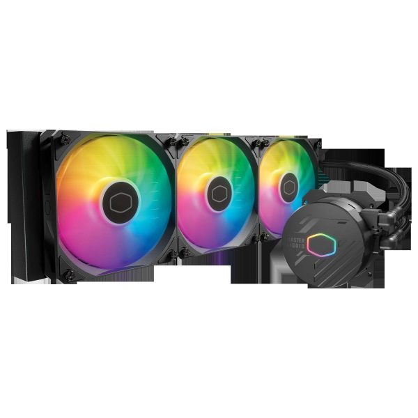 COOLER MASTER MasterLiquid ML240L ARGB V2 Liquid Cooling System - 3 Fan Slots (120 mm),Black,MasterLiquid 360L Core