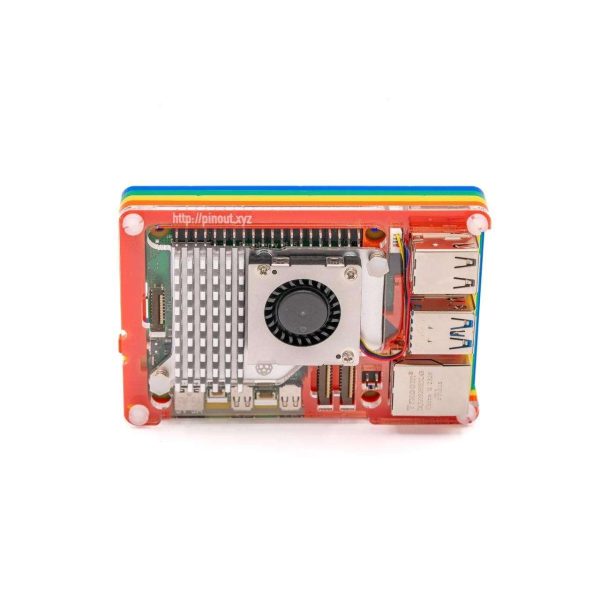 Pimoroni PIM678 Pibow Coupe 5 (Case for Raspberry Pi 5)  Rainbow
