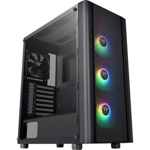 Thermaltake V100 Perforated ATX Mid-Tower Chassis with One Pre-installed 120mm Fan and a Perforated Side Panel - V250 Air (Black)