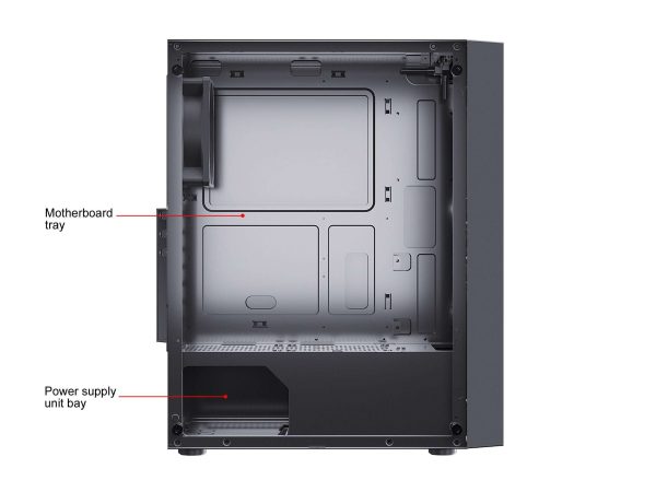 DIYPC ATX Mid Tower Black
