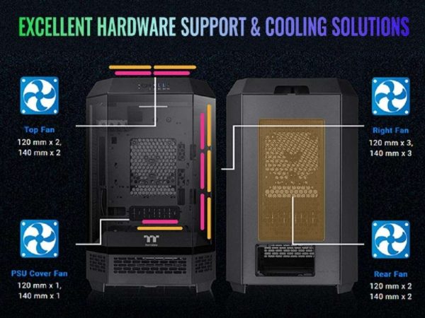 Thermaltake Tower 300 Series Micro-ATX Tower Chassis Black