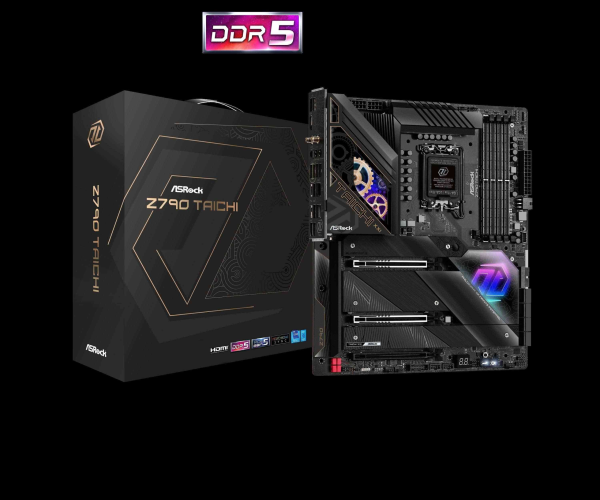 ASRock Z790 PG SONIC Intel LGA1700 (14th,13th,12th Gen) ATX Motherboard, 4 slots DDR5, PCIE 5.0 x16, 5 M.2 slots, 2.5Gb Lan, 7.1 Nahimic Audio, Front USB3.2 Gen2X2 Type_C, 14+1+1 Power Phase - Z790 TAICHI