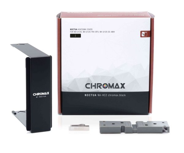 Noctua NA-HC2 chromax.black, Heatsink Cover for NH-U12S, NH-U12S TR4-SP3, NH-U12S DX-3647 & NH-U12S SE-AM4 (Black)