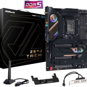 ASRock Z690 Pro RS LGA 1700 (14th,13th,12th Gen) Intel Z690 SATA 6Gb/s DDR4 ATX Intel Motherboard - Z690 TAICHI