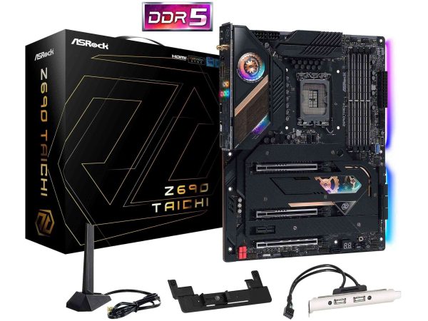 ASRock Z690 Pro RS LGA 1700 (14th,13th,12th Gen) Intel Z690 SATA 6Gb/s DDR4 ATX Intel Motherboard - Z690 TAICHI