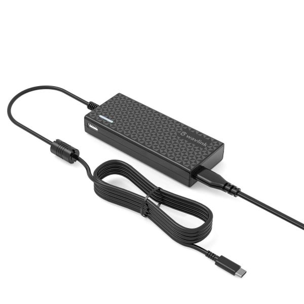 Wavlink PD 100W USB-C GaN Fast Charger, Universal USB-C Charger for Laptops, Tablets, Phones and more, Compatible with MacBook, Chromebook, Lenovo, Dell, HP, Asus, Huawei, Samsung, Switch, PS, Xbox - 65W