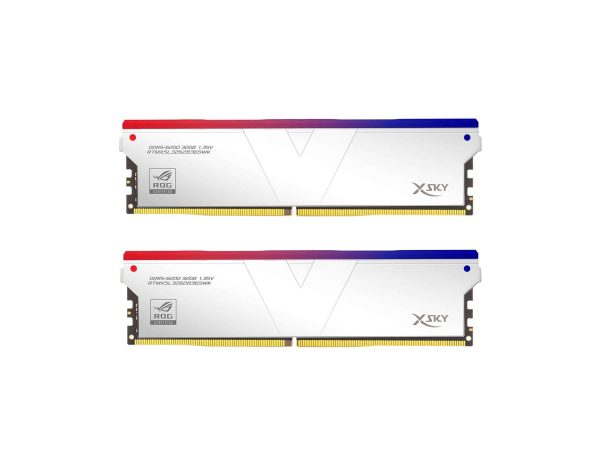 V-COLOR DDR5 XSky ROG Certified 64GB (32GBx2) 6200MHz CL36 1.35V SK Hynix IC RGB Gaming Desktop Upgrade RAM Memory Module Dual Rank-Mirrored Silver (RTMXSL3262836SWK) - 64GB (2 x 32GB),DDR5 6200 (PC5 49600),36,Silver,36-39-39-76