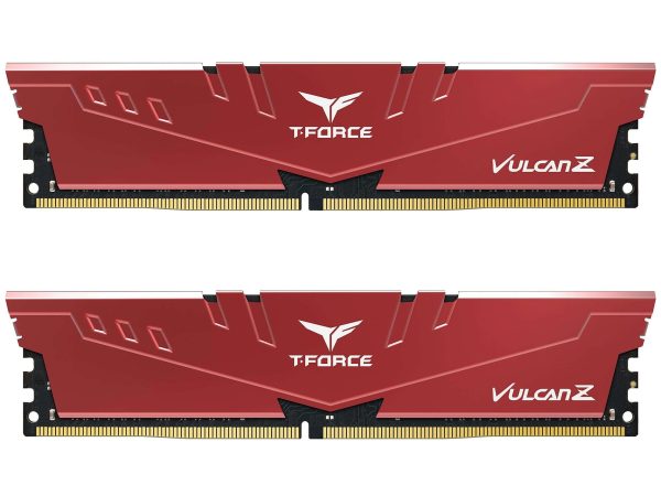 Team T-FORCE VULCAN Z 16GB (2 x 8GB) DDR4 3600 (PC4 28800) - 16GB (2 x 8GB),DDR4 3600 (PC4 28800),18,Red,18-22-22-42