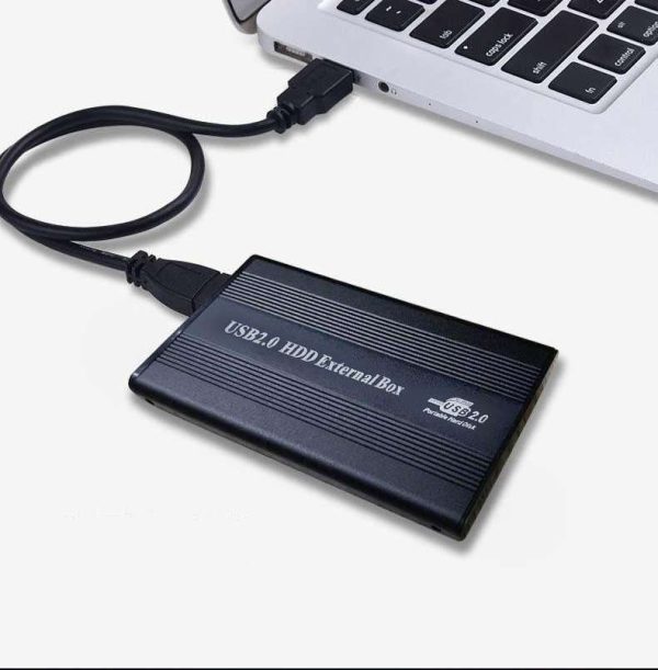 Weastlinks USB2.0 Hard Drive Disk Enclosure HDD External Box Case Caddy for 2.5" IDE HDD with LED Indicator Light For Desktop Computer PC