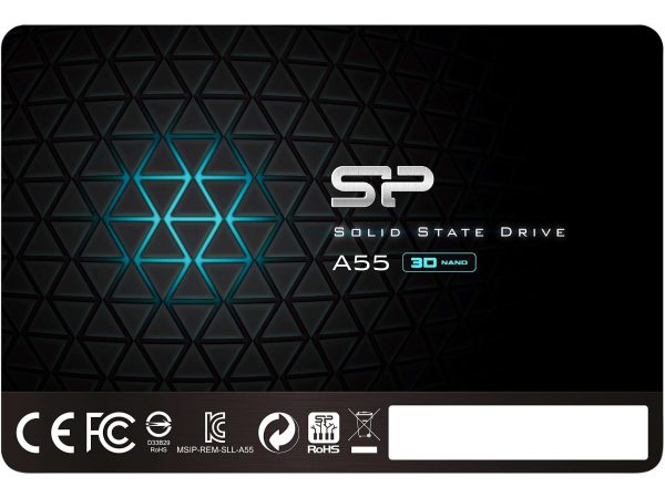 Silicon Power ACE A58 SLC Cache Performance Boost 2.5" 1TB SATA III 3D NAND Internal SSD (SU001TBSS3A58A25SN) - A55 128GB