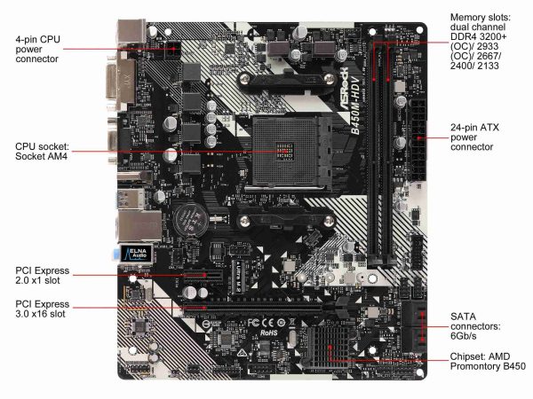 ASRock B450M-HDV R4.0 AM4