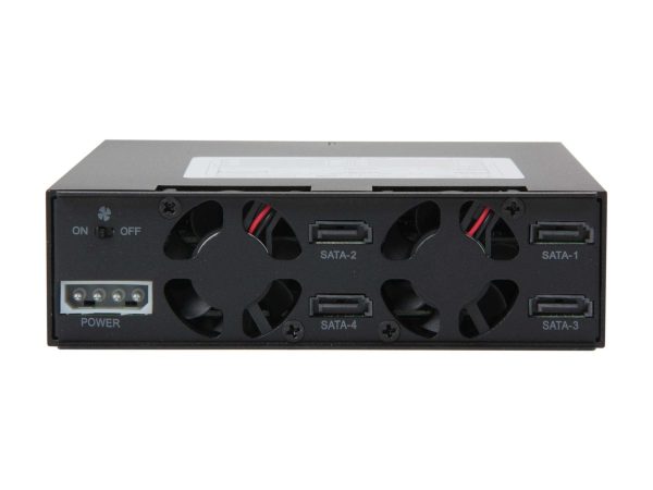 4x 2.5" SSD/HD in 1x 5.25" Bay SATA Hot-Swap Backplane Cage