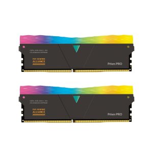 V-COLOR DDR4 (TUF Gaming Alliance) Prism PRO RGB 32GB(16GBx2) 3600MHz CL18 U-DIMM 1.35V SK Hynix IC Gaming Desktop Upgrade RAM Memory Module - Black (GTL1636818C-E6PRKWK) - 16GB (2 x 8GB),DDR4 3600 (PC4 28800),18,Red