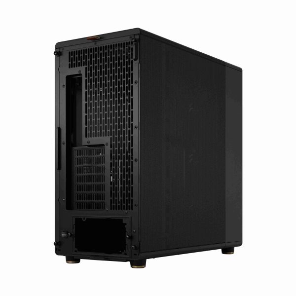Fractal Design North XL ATX mATX Mid Tower PC Case - Charcoal Black Chassis with Walnut Front and Mesh Side Panel - FD-C-NOR1X-01