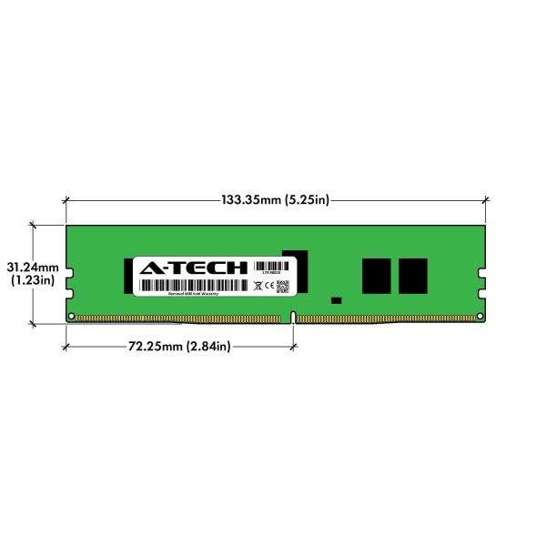 A-Tech 16GB (2x8GB) 1Rx8 PC4-21300R DDR4 2666 MHz ECC RDIMM Registered DIMM 288-Pin Single Rank x8 Server & Workstation RAM Memory Upgrade Kit