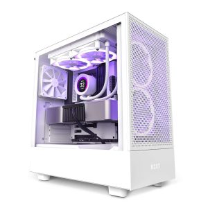 NZXT H5 Elite - All Black ATX, Micro-ATX, mini-ITX Black - H5 Flow (White)