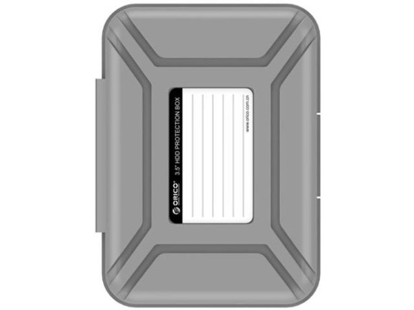 [ 5 Pack ]ORICO 3.5-inch Hard Drive HDD Protection Box Case Storage Case for Hard Drive(HDD) or SDD, Anti-Static/Anti-Shake/Water Resistant/Dust Resistant -Gray - N/A,5 Packs for 3.5 inch HDD/SSD