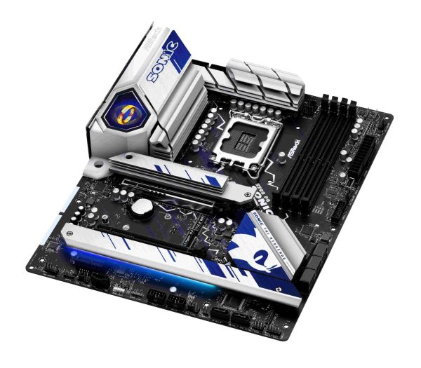ASRock Z790 PG SONIC Intel LGA1700 (14th,13th,12th Gen) ATX Motherboard, 4 slots DDR5, PCIE 5.0 x16, 5 M.2 slots, 2.5Gb Lan, 7.1 Nahimic Audio, Front USB3.2 Gen2X2 Type_C, 14+1+1 Power Phase