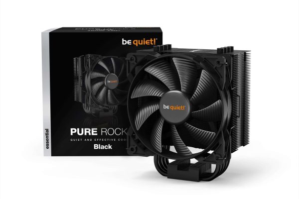 be quiet! Pure Rock 2 CPU Air Cooler | 150W TDP | LGA 1700 1200 2066 1150 1151 1155 2011(-3) Square ILM Compatible | Intel and AMD 4/5 CPU Cooler | Black | BK007
