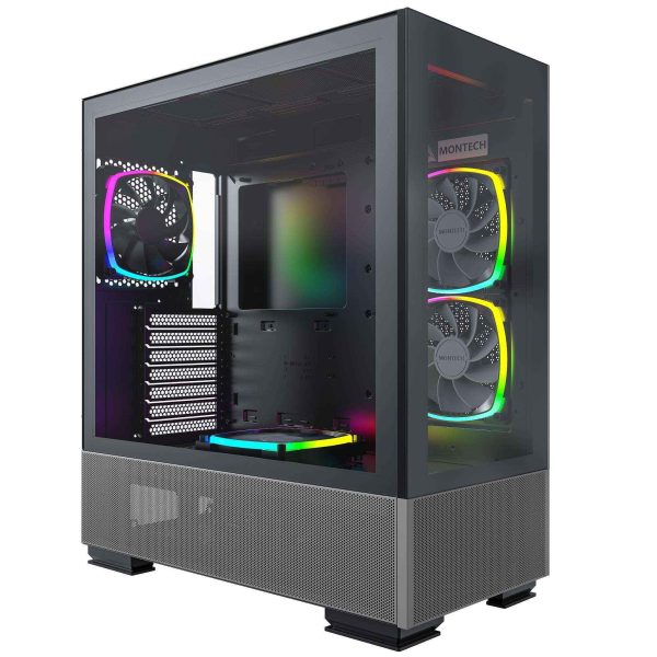 Montech Sky Two GX, E-ATX Mid Tower Chassis White - Sky Two (Black)