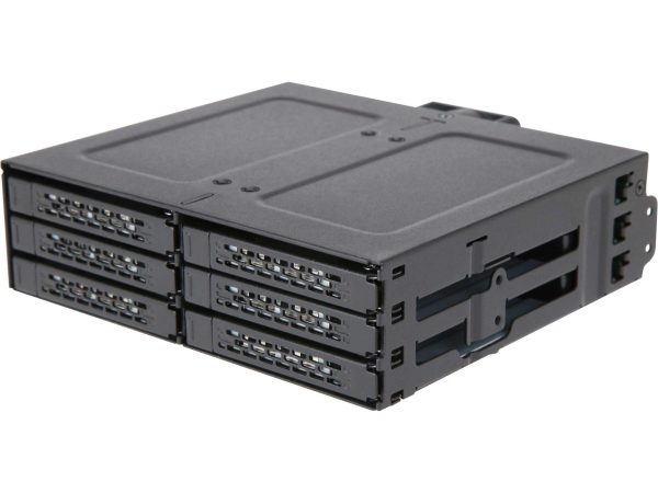 4x 2.5" SSD/HD in 1x 5.25" Bay SATA Hot-Swap Backplane Cage - ToughArmors 6BAY - Lite