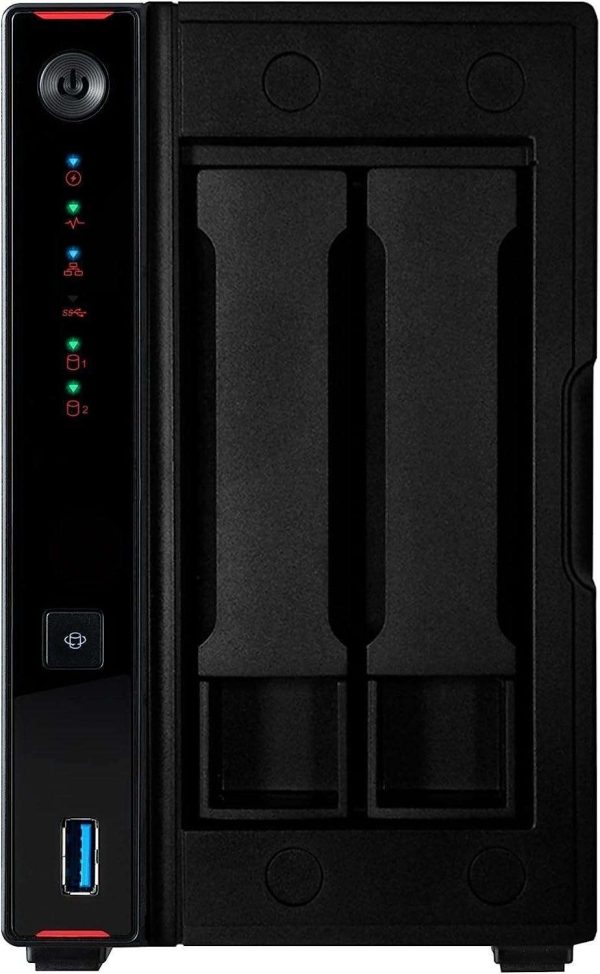 Asustor AS5402T 2 Bay NAS Storage, Quad-Core 2.0GHz CPU, 4xM.2 NVMe SSD Slots, 2x2.5GbE Ports, 4GB DDR4 RAM, Gaming Network Attached Storage, Home Personal Cloud Storage (Diskless)