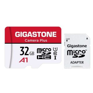 [Gigastone] Micro SD Card 32GB 5-Pack, Camera Plus, MicroSDHC Memory Card for Video Camera, Wyze Cam, Security Camera, Roku, Full HD Video Recording, UHS-I U1 A1 Class 10, up to 90MB/s, with Adapter - 32GB,Camera Plus,1-Pack