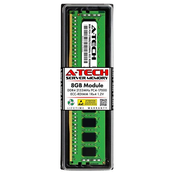 8GB RAM for Dell PowerEdge R430, R530, R630, R630 XL, R730, R730 XL, R730xd, R730xd XL, R830, R930 | 13th Gen. Rack Servers | DDR4 2400MHz ECC RDIMM PC4-19200 1Rx4 Registered Server Memory Module - 8GB,DDR4 2133 (PC4 17000)