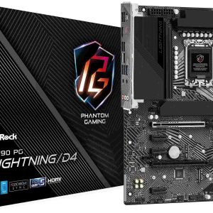 ASRock Z790 PG SONIC Intel LGA1700 (14th,13th,12th Gen) ATX Motherboard, 4 slots DDR5, PCIE 5.0 x16, 5 M.2 slots, 2.5Gb Lan, 7.1 Nahimic Audio, Front USB3.2 Gen2X2 Type_C, 14+1+1 Power Phase - Z790 PG LIGHTNING/D4