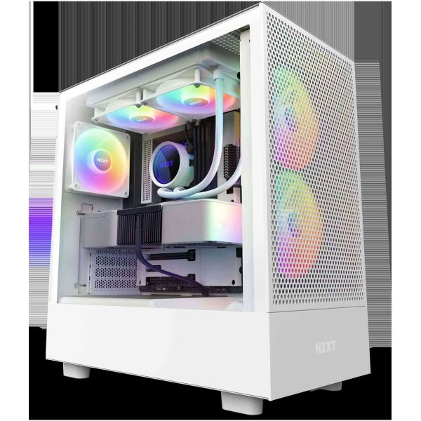 NZXT H5 Elite - All Black ATX, Micro-ATX, mini-ITX Black - H5 Flow RGB (White)