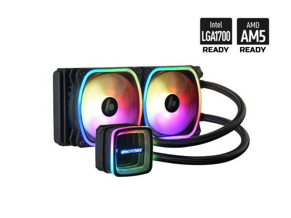 Enermax AQUAFUSION ADV Liquid Cooling System - 2 Fan Slots (120 mm),Black