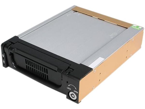 Black Aluminum SATA Drive Drawer
